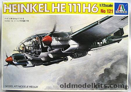 Italeri 1/72 Heinkel He-111 H6 - Luftwaffe 1/KG 26 - 2/KG26 -  II/KG 53, 121 plastic model kit